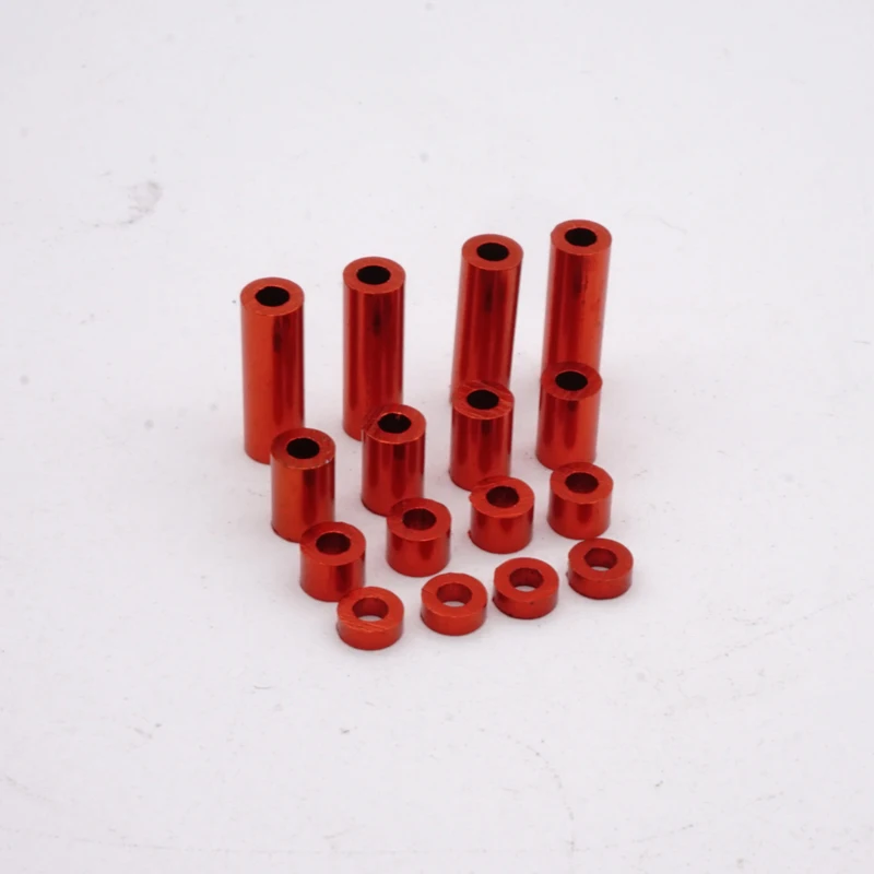 MINI 4WD self-made tamiya parts ALUMINUM SPACER SET 1.5mm/3mm/6mm/12mm each 4 pcs blue red silver black  7 colors MJ MODEL 5