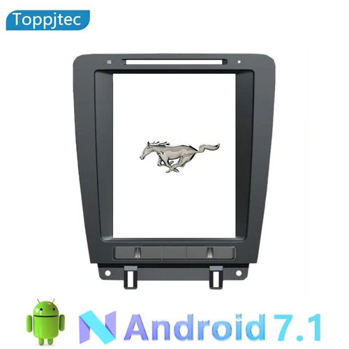 Pantalla Vertical de 7,1 pulgadas Android 10,2 Quad-Core reproductor Multimedia de coche GPS Navi para Ford Mustang 2010-2014