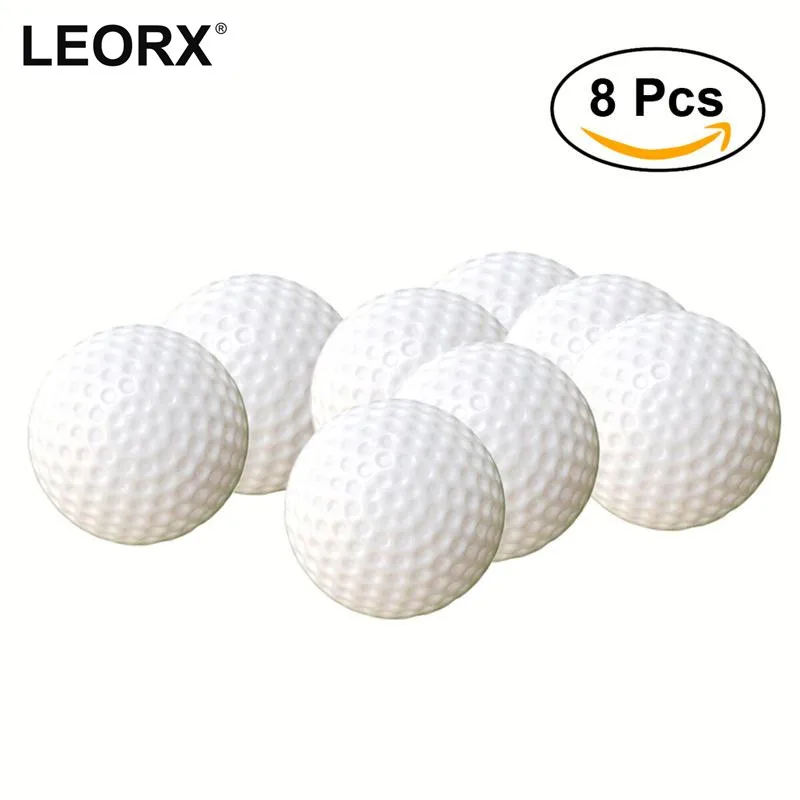 8pcs Golf Ball Interior Beginner Training Soft Ball white Baby Boys