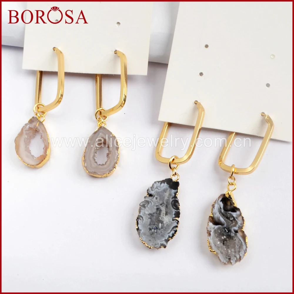 Оптовая продажа модных ювелирных изделий BOROSA драгоценности из натурального