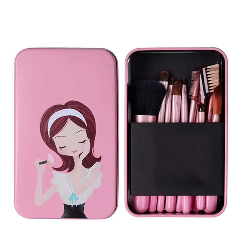 10pcs Wood makeup Brushes Set Makeup Brushes Set Pinceis De Maquiagen (10)