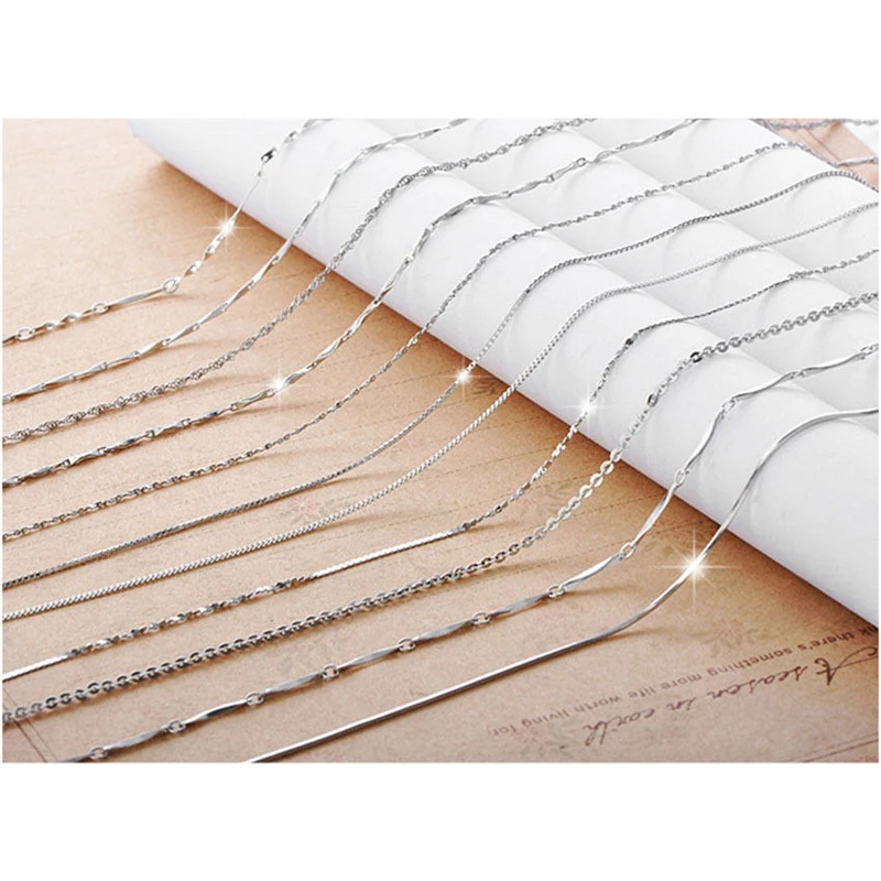 Simple Silver Plated Snake Chain Necklace Sexy Twisted Bar Box Chains Pendants Necklaces For Women Charms Party Jewelry