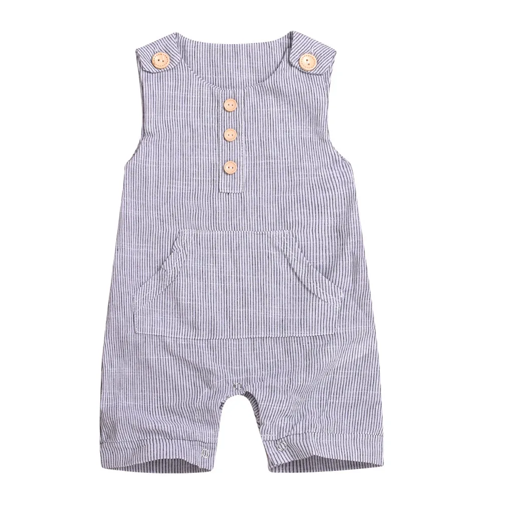 

2019 Boho Style 0-18M Newborn Cotton Linen Romper Toddler Baby Boy Girls Summer Romper Button Jumpsuit Outfits Sunsuits