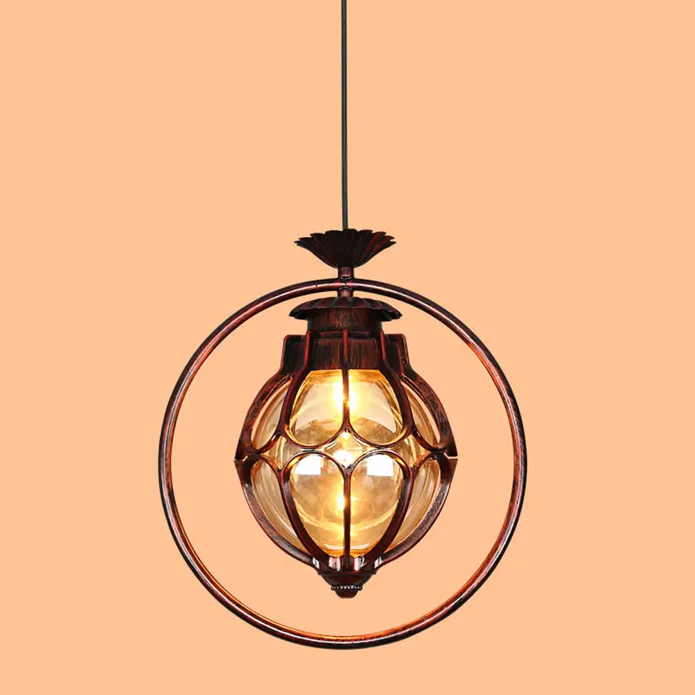 Подвесной светильник металлический Круглый для зала в стиле ретро|hanging lighting