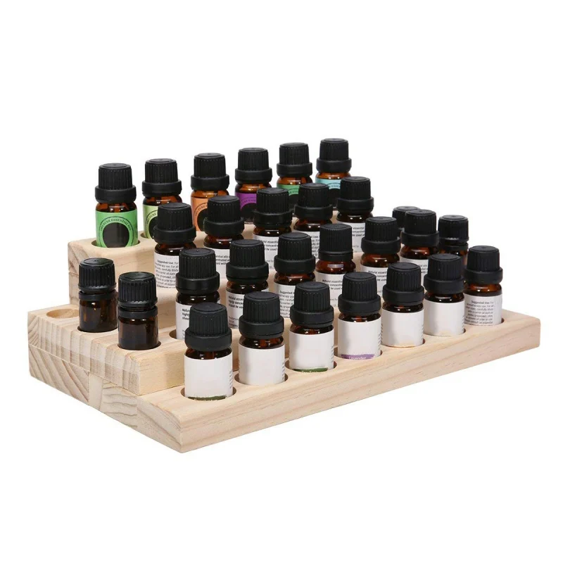 

Essential Oil Hardcover Wood Storage Box Multi-grid Creative Wood Essential Oil Organizer Wooden Box For Home Organization
