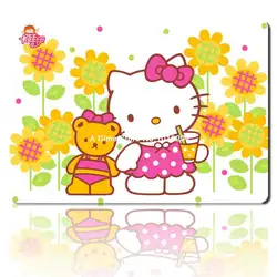 Hello Kitty коврик для мыши подсолнечника для мыши ноутбука Аниме Коврик для мыши передач Notbook компьютерная игровой коврик для мыши геймер