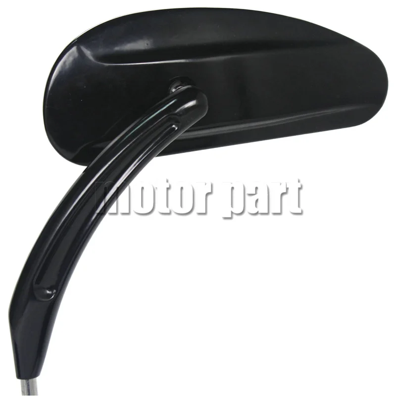 Черные мотоциклетные заднего вида сбоку Зеркала для Harley Dyna Softail FLSTN Electra Glide Road King