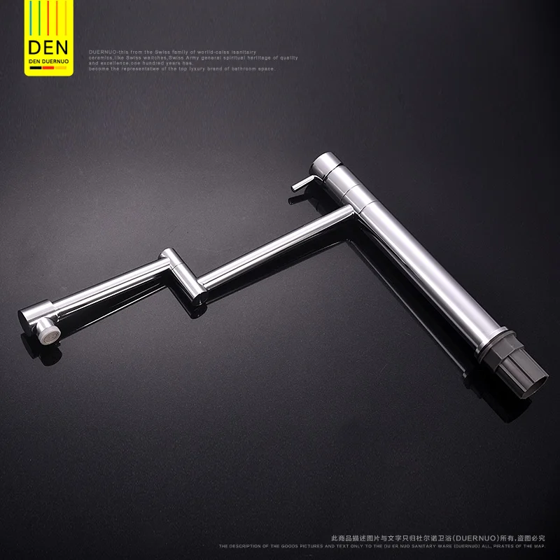 Modern Chrome hot and cold water basin Tap kitchen Foldable adjustable sink faucet