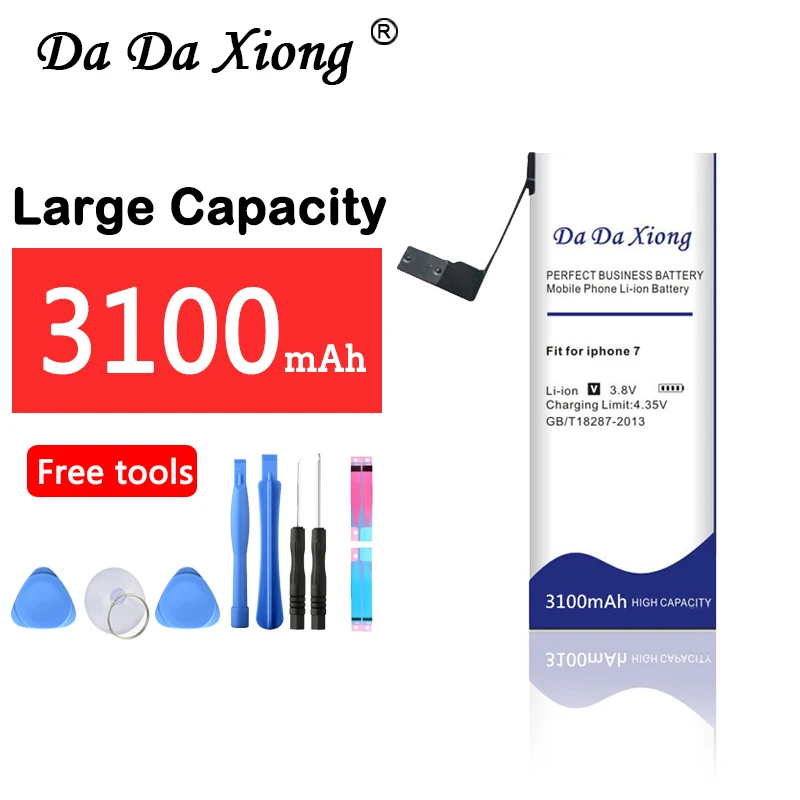 

Da Da Xiong 3100mAh Battery For iPhone 7 for iphone7 battery +Free Tools