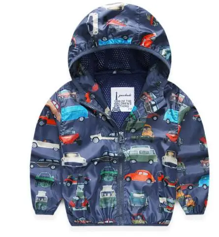 Children Jackets For Boys 2015 Spring Autumn Hooded Printed Car Baby Boys Outerwear & Coats 2 10 ...