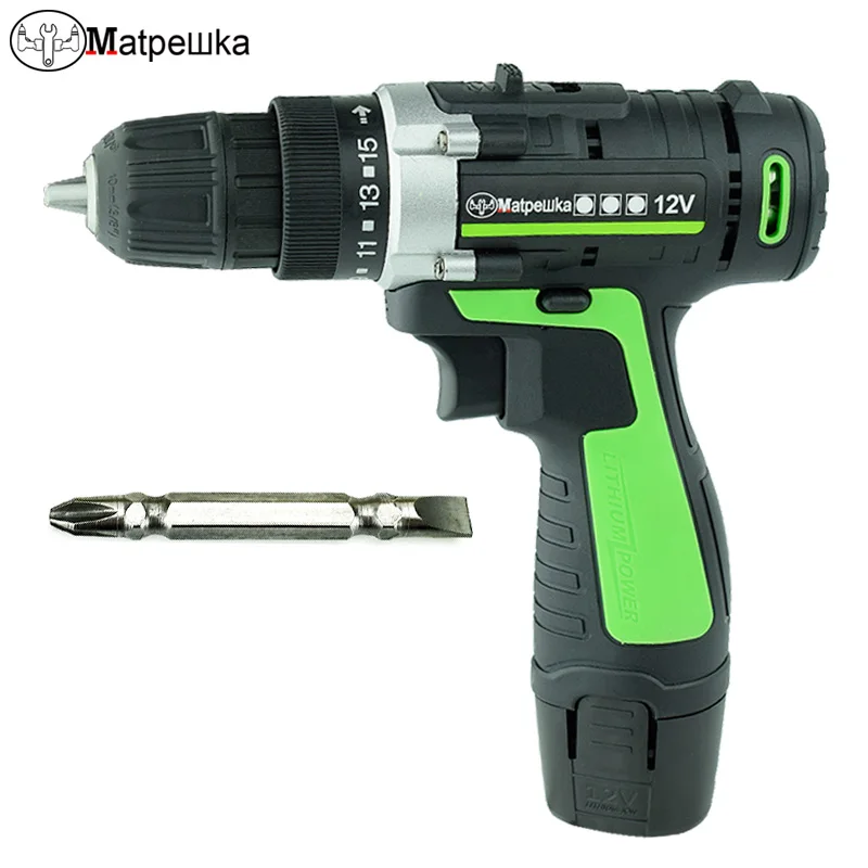 

12V Electric Screwdriver Power Tools Cordless Lithium-Ion Battery Screwdriver Rechargeable Mini Electric Drill Eu Plug + Gifts