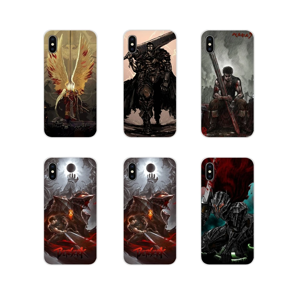 Transparent Soft TPU Case For Apple iPhone X XR XS MAX 4 4S 5 5S 5C SE 6 6S 7 8 Plus ipod touch guts berserker armor berserk | Мобильные