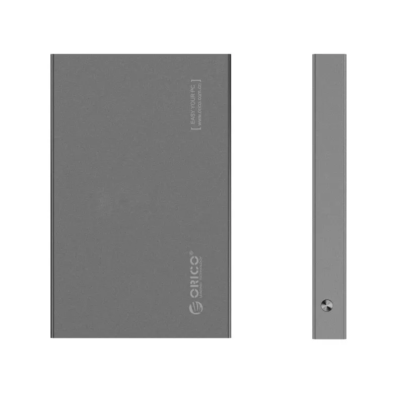 ORICO 2,5 SATA коробка для жесткого диска HDD жесткий диск SSD Внешний чехол USB3.0 5 Гбит/с Поддержка 7 мм и 9,5 мм, цвета: серый, серебряный 2518S3 Алюминий
