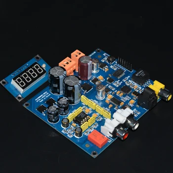 

2016 CS4398DAC decoder! Soft control AK4118 reception with Sample rate display AK4118 + CS4398 + 5532