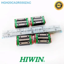 Оригинальные HIWIN 25 мм HGR25 линейные направляющие 2 шт. 550 мм рельсы 4 шт. HGH25CA каретка HGH25CA2R550ZAC