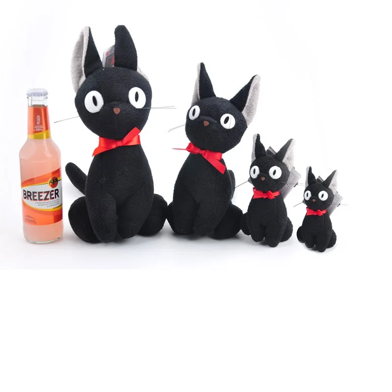 4 Размеры аниме Кики услуги черный JiJi Kawaii милые Softdoll мягкие плюшевая игрушка брелок сумка Рождество подвеска на рюкзак куклы