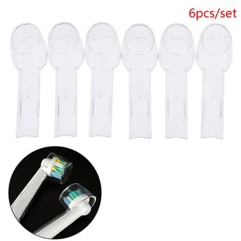 

6Pcs Plastic Brush Head Caps Protection Cover For Tooth Brush Heads Toothbrush Heads Hygienic Protective Covers Replaceable