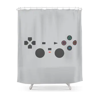 

PLAYSTATION Shower CurtainSet Bath Curtain For Bathroom With Non-slip Floor Mat