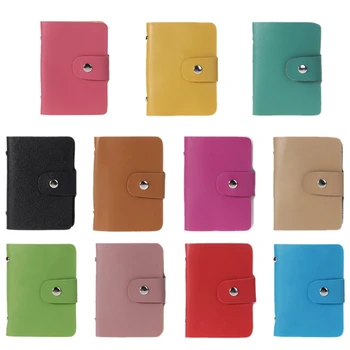 

Women Men Soft Pocket Business ID Credit Card Holder Case Wallet for 24 Card Holder