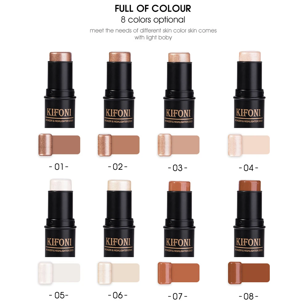 

KIFONI 3D Contour Makeup Concealer Repairing Pen Facial Waterproof Brightening Brightening Stick Cosmetics TSLM1