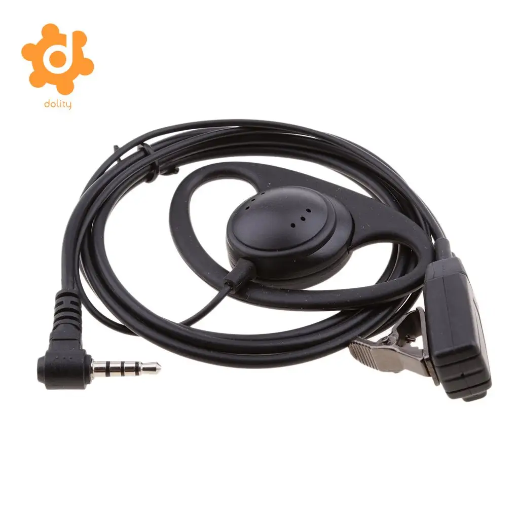 D-shape Headset Earpiece PPT with Mic for Yaesu Vertex VX-1R 2R 3R 5R 150 160 180 210 210A Two Way Radio 3.5mm 