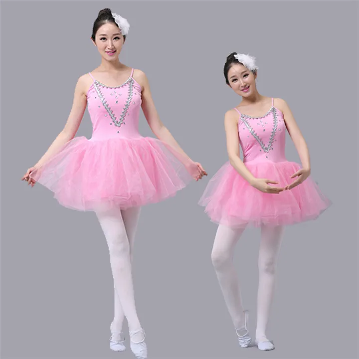 

Adults White Swan Lake Ballet Dress Women Ballerina Tutu Costume Dancewear Classical Ballet Leotard Stage Performance For Girls