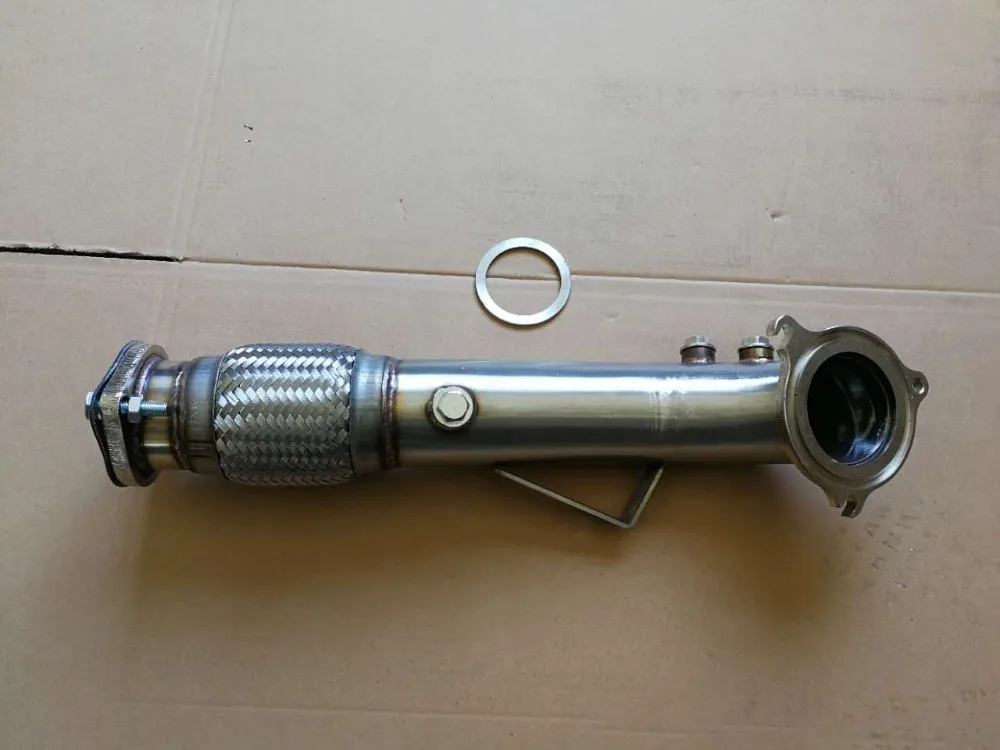 Inox para 14-17 Catless Flex Turbo Downpipe Ford Fiesta st 1.6l Ecoboost 2 High Quality Automóveis e motos