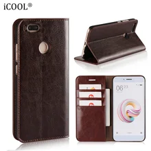 Luxury Genuine Leather Case For XiaoMi Mi A1 Case XiaoMi Mi 5X Business Wallet Protective Cover For XiaoMi Mi 5x Mi5x Phone Capa