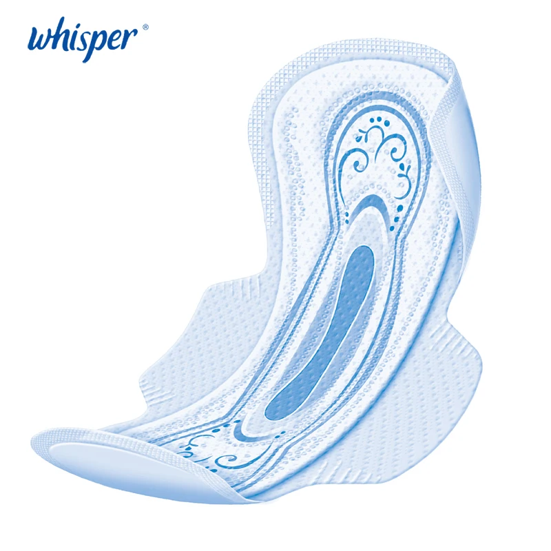Whisper Cotton Sanniatry Napkin Soft Towel for Period Feminine Panty Liner Sanitary Napkin Pad Night Use 317 mm 8 pacs/bag 4
