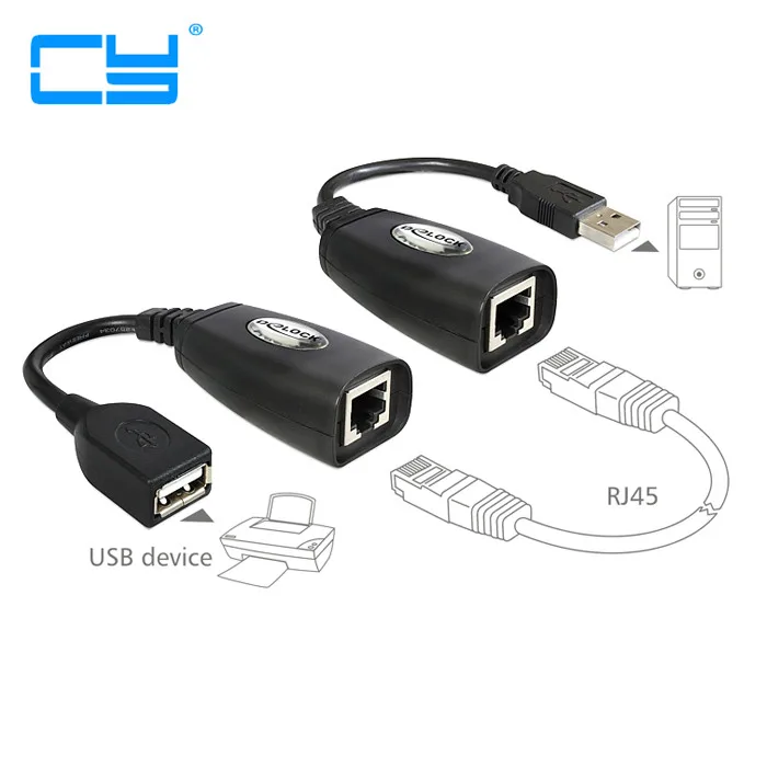 USB 2.0 signal enhancer USB 2.0 to RJ45 extension line USB