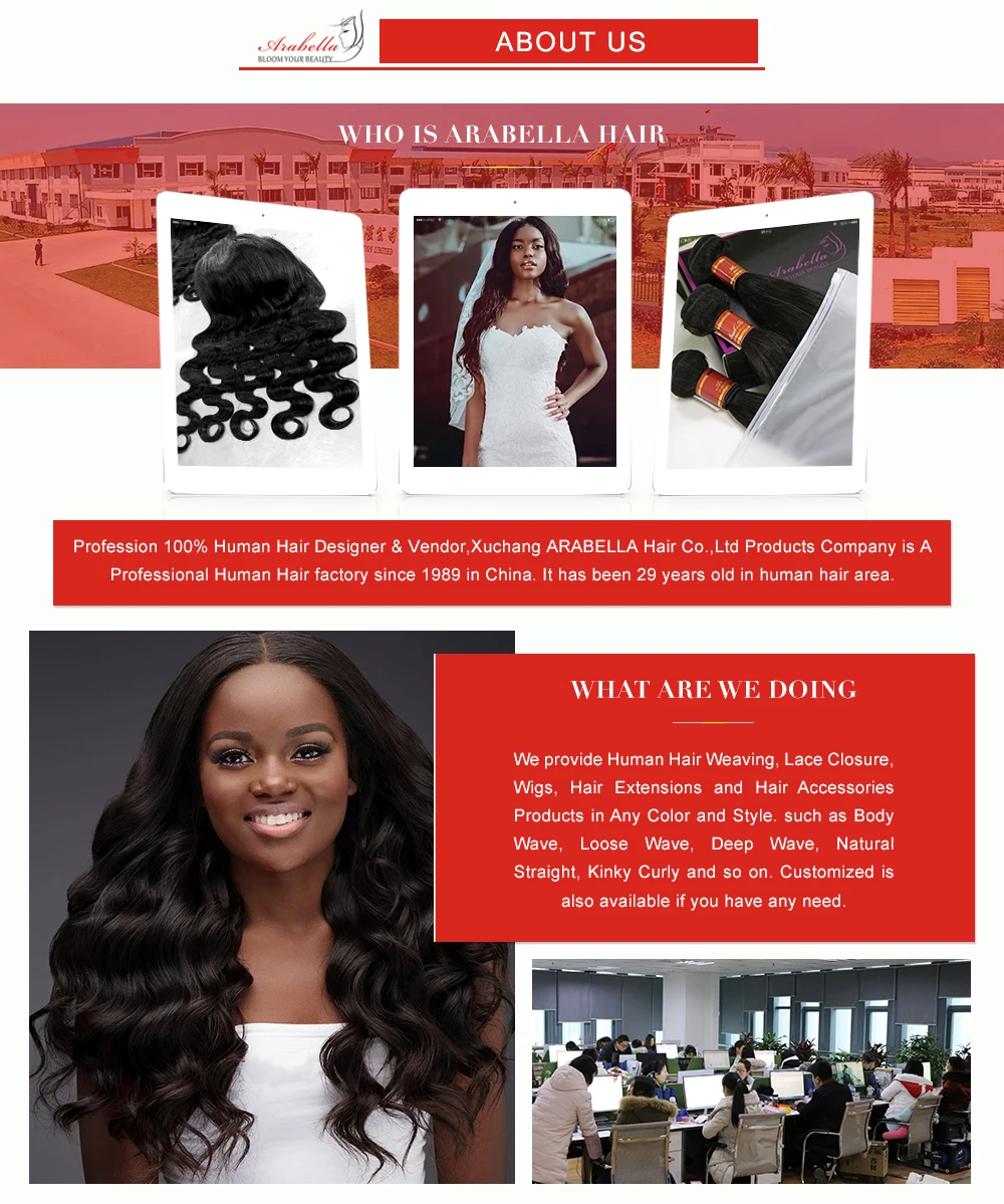 Arabella Brazilian 613 Bundles With Lace Closure Straight Remy
