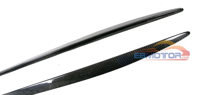 ebmotor-com Real Carbon Fiber Side Skirts Cover 1pair For Benz W205 C63 C63s AMG SOnly 2015UP 9