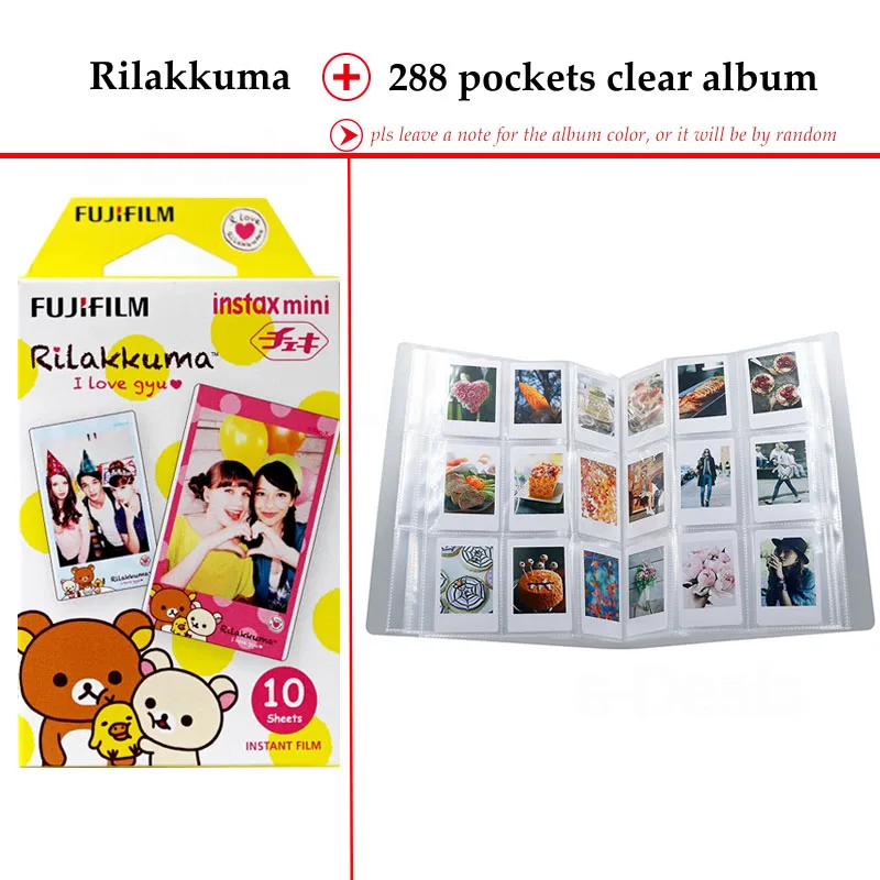 Белая пленка для Fuji Instax Мини Rilakkuma 10 листов fr Mini 9 8 + фотоаппаратов моментальной