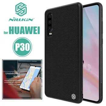 

Huawei P30 Case Nillkin 3D Textured Nylon Back Cover Soft Touch Edge Business Style Phone Case for Huawei P30 Nilkin Hard Case