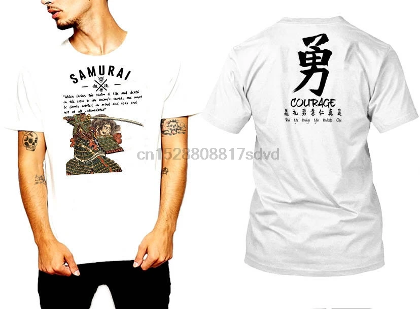 

2019 Newest Fashion Bushido Code Japanese Assassins Samurai Sword Shogun Ronin tee T-shirt