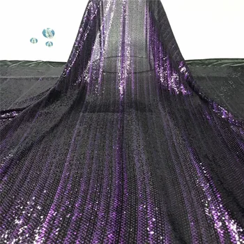 

African Tulle Mesh Lace Fabric High Quality Nigeria Sequins Lace Fabric 2019 French Net Lace Fabric With Sequins for Dress