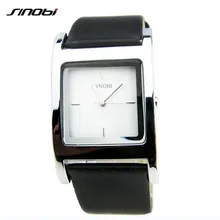SINOBI Business Watches Square Watch Men Fashion relojes mujer 2017 montre homme Quartz Wristwatches Birthday Gift saati Box F98