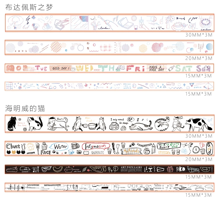 10 шт./1 лот васи маскировки ленты жажда для жизни серии декоративные Клей Скрапбукинг DIY Бумага японский наклейки 3 м