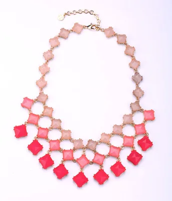 

New Bohemia Fashion Jewelry Cute Rhombus Cherry Red Color Crystal Chokers Necklace For Female Handmade Luxury Jewelry Accessory