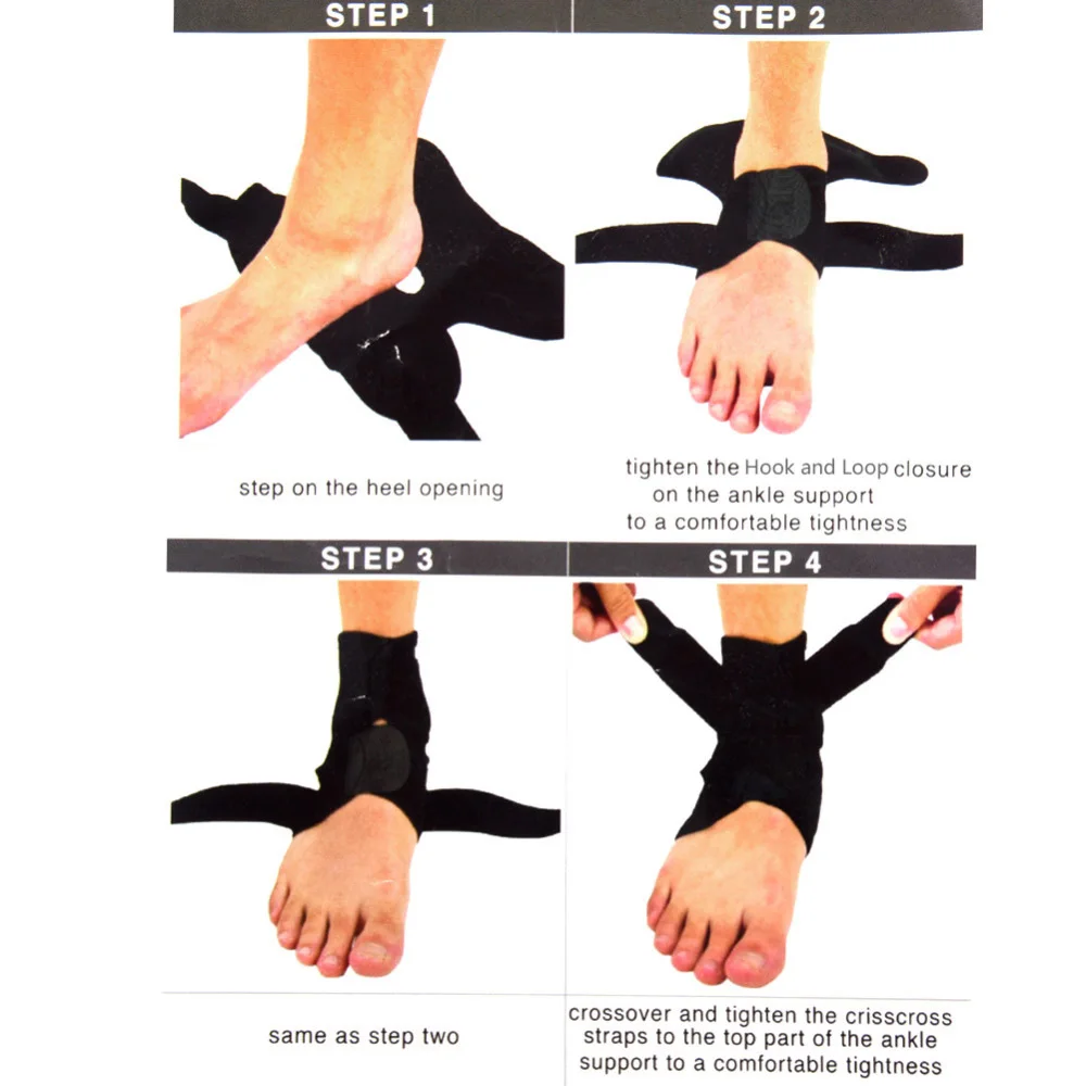HEYME фиксирующая поддержка лодыжки щитки для ног травма обертывание эластичный шина защитный ремень избавление от боли при артрите Защита ног шина обертывание E