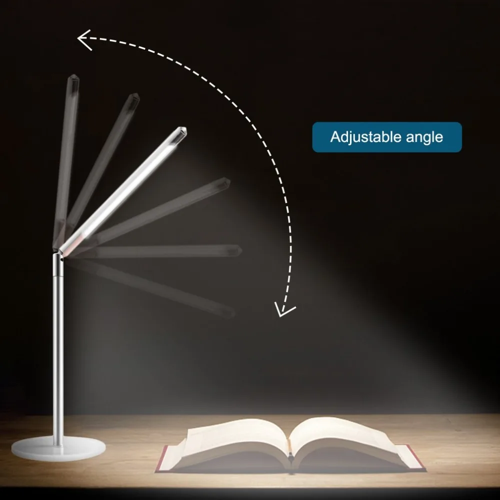 

Adjustable Flexible Energy Saving 24 LEDS SMD 750Lux Dimmer Table Lamp Reading Eye-protecting Light in Study Bedroom Office