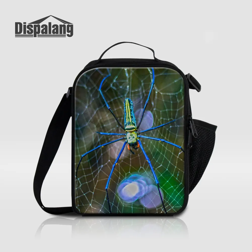 Us 18 99 32 Off Dispalang Unique Spider Insulated Lunch Bags For Boys Canvas Top Quality Thermal Food Lunchbox Men Outdoors Cooler Bag Lancheira In