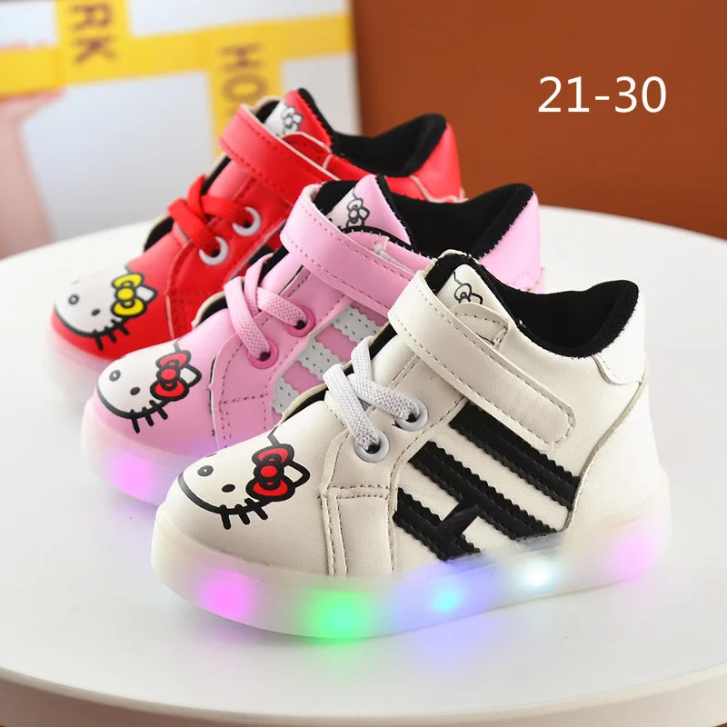new child Luminous led sneakers lights up glowing sparkle shoes for