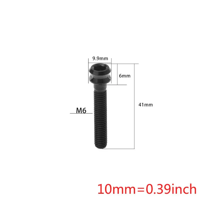 Подвесной стержень для велосипеда винт M6x30mm титановый горный велосипед из сплава запчасти фиксированная передача Ремонт Замена велосипедная Крышка Болт