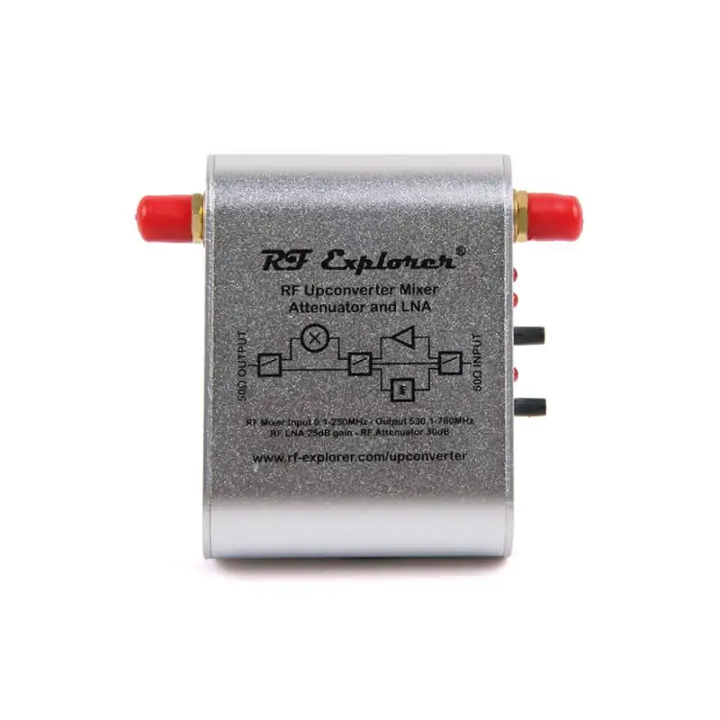 

RF Explorer Upconverter signal converter amplifier attenuator mixer
