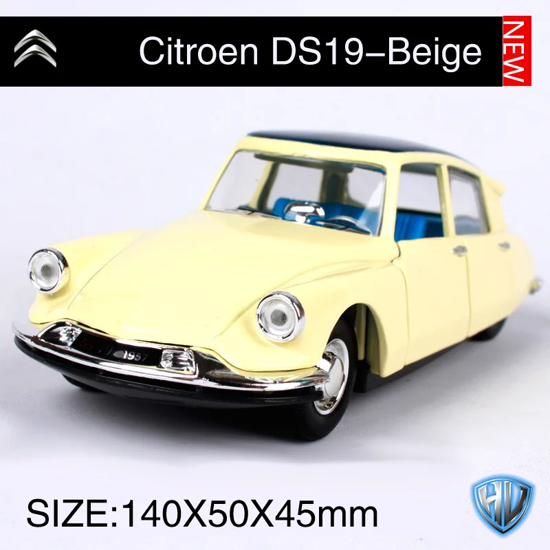 Bburago 1:32 Винтаж Citroen DS19 черный автомобиль литья под давлением 140*50*45 мм открытые двери автомобиль литья под давлением Коллекционирование старых моделей автомобилей 43204 - Цвет: 43204