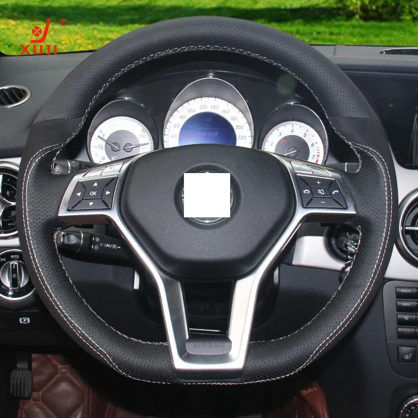XuJi Steering Wheel Cover for Mercedes Benz GLK 260 300 200 Car Special