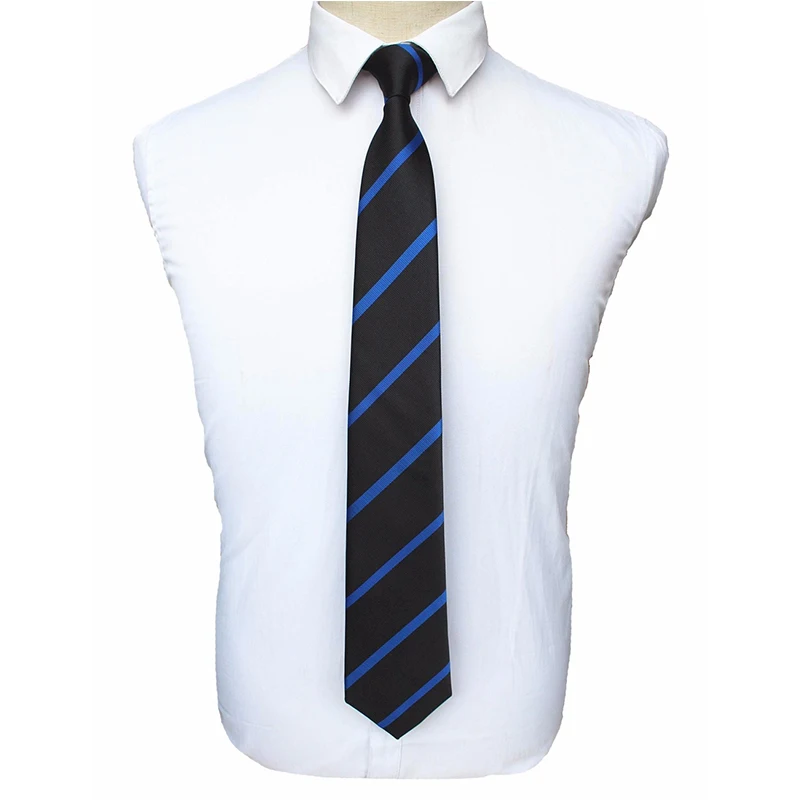JEMYGINS американский полицейский галстук тонкая Голубая линия галстук с подарочной коробкой новейший дизайн высокого качества для полиции США мужчин