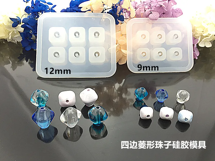 

Quadrilateral diamond Shape Silicone Pendant Mold Making Mould Jewelry Tool