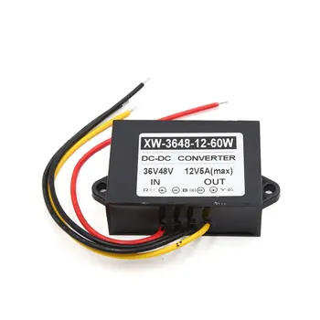 

uxcell DC 36V/48V Step Down to DC 12V 60W 5A Converter Car LED Screen Power Supply Adaptor